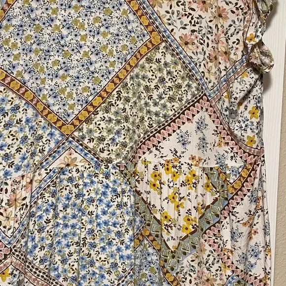 Auw neutrals patchwork dress - Picture 6 of 6